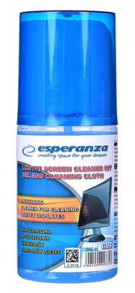 ESPERANZA Set za čišćenje LCD/TFT/Plasma zaslona ES121, 200 ml