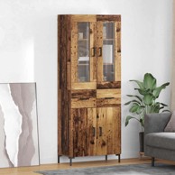 Kuhinjski ormarić 2 pcs 69,5 x 34 x 180 cm konstruirano drvo, staro drvo