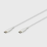 DIGITUS USB C-C kabel 2 m 60 W silikonski, bijeli