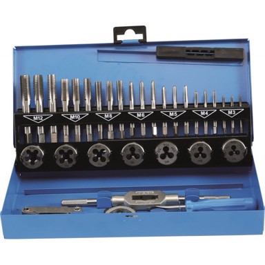 BGS Set nareznica i ureznica, HSS-G M3-M12, 32 kom, garnitura