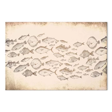 Slika Nježne ribe, 60x40 cm, Premium Print