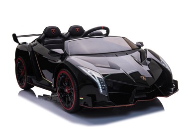 Licencirani auto na akumulator Lamborghini Veneno 4x4, dvosjed, crni