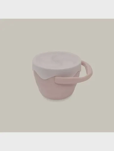 INTERBABY Silikonski držač za grickalice, sklopivi, tamnorozi