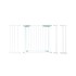 NORTHIX Sigurnosna vrata za bebe, 80-132 cm, 80-130 x 2 x 76 cm, metal, bijela