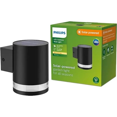 PHILIPS Zidna svjetiljka Fyce, 1,5W, 2700 K, 8720169265547, crna