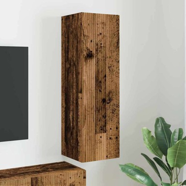 TV zidni ormar Staro drvo 30 x 31 x 100 cm, konstruirano drvo