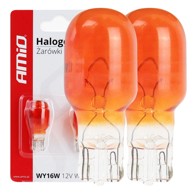 AMIO Halogene žarulje T15 WY16W 12V 16W 2 kom, jantarne