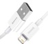 BASEUS USB kabel, Lightning, 2.4 A, 1,5 m, bijeli 