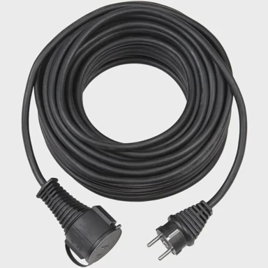 BRENENNSTUHL Produžni kabel Super-Solid, IP44, crni, 5 m