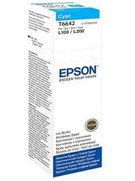 EPSON Tinta, T6642, original, cijan