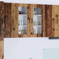 Zidni kuhinjski ormarić s policom 40 x 31 x 80 cm, staro drvo