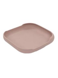 INTERBABY Silikonski tanjur s vakuumskom podlogom, tamno roza