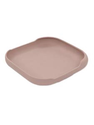 INTERBABY Silikonski tanjur s vakuumskom podlogom, tamno roza