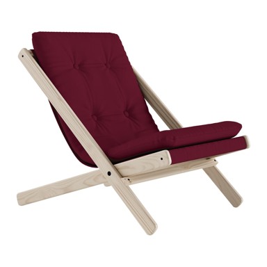 KARUP DESIGN Sklopiva stolica Boogie Raw/Bordo, 65x88x67 cm