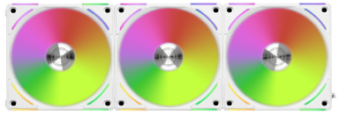 LIAN LI Ventilator UNI FAN AL120 V2 za kućište, RGB, PWM, 120 mm, bijeli, 3 komada + kontroler (12ALV23W)