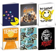 Set bilježnica, Teen Boy, A4, kvadratići, meki uvez, 52 lista, 10 kom