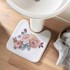 DOUCEUR D'INTÉRIEUR Bijela/ružičasta kupaonska prostirka za WC 45x45 cm Jayana