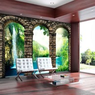 Samoljepljiva foto tapeta Mysterious waterfall 441x315