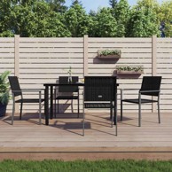 5 dijelni vrtni blagovaonski set od poliratana i čelika, dužina stola 140 cm Ne 4