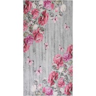 VITAUS Ružičasta/siva periva staza 80x200 cm Blooming Roses 