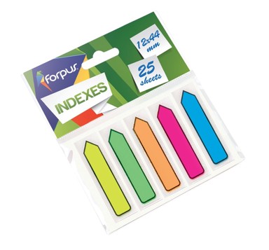 FORPUS Samoljepivi PVC indeks listići, 3/1