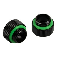 BITSPOWER Ravni adapter Touchaqua, G1/4 inča AG na G1/4 inča IG, 2 kom, crni