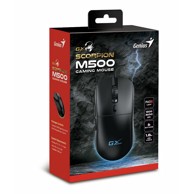 GENIUS Gaming miš Scorpion M500, crni, žični, USB, optički, 3600 DPI, 6 tipki, RGB osvjetljenje