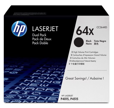 HP Toner 64X CC364XD, crni, 2 kom, 48000 stranica, original