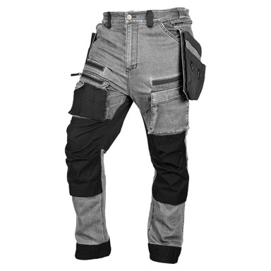 Traper Radne hlače, odvojivi džepovi za futrole, ojačanja Cordura, veličina M, siva