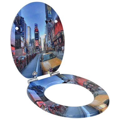 MDF WC daska 43,8x37,8 cm šarena New York