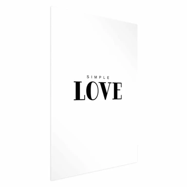 Plakat Simple Love, 40x60 cm, bez okvira