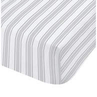 BIANCA Pamučna posteljina Check and Stripe, sivo-bijela 90x190 cm