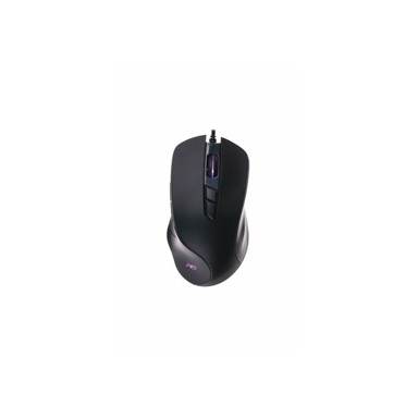 MS Gaming miš Nemesis C340, crni, žični, optički, 4800 DPI, programabilne tipke, 1.7 m pleteni kabel, RGB osvjetljenje