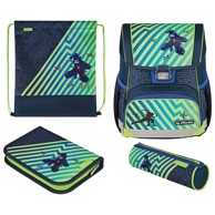 HERLITZ Školska anatomska torba Loop Funky ninja 50043118