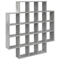 Polica za zid 100 x 13 x 100 cm, betonsko siva