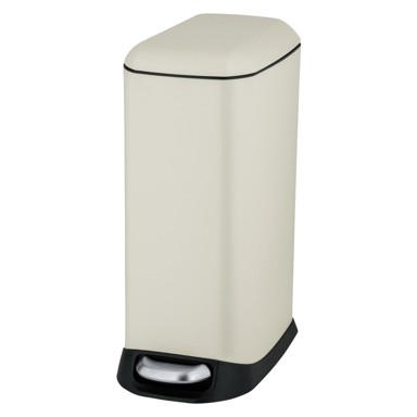 WENKO Krem željezna kanta za smeće s pedalom 12 l Design