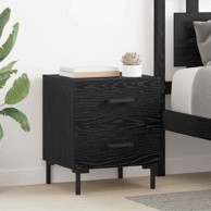 Noćni ormar s ladicama 2 kom 40 x 35 x 47,5 cm, crni hrast