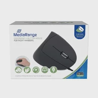 MEDIARANGE Žičani ergonomski optički miš MROS230, crni