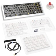 DUCKY Tipkovnica Outlaw 65 Gaming, Barebone - Silver (ISO)-PKOU2367IST-ISO02
