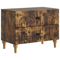 Noćni ormarić, dimenzije 62 x 34,5 x 48 cm, konstruirano drvo, dimljeni hrast