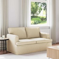 Sofa metalna 142 x 80 x 85 cm, krema