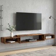TV ormar za montažu na zid 180 cm, dimljeni hrast