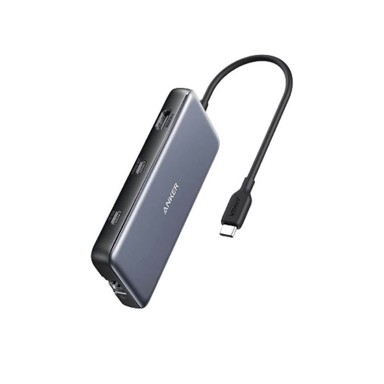 ANKER Docking stanica 555, USB-C, 3x USB-A, 1x HDMI, 1x RJ45, 1x USB-C, 1x microSD/SD, plavi