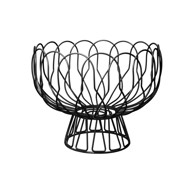 PT LIVING Crna zdjela za voće Wired