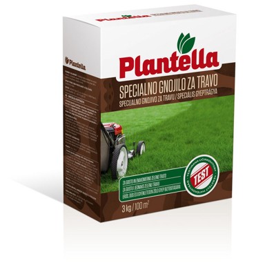 PLANTELLA Kruto gnojivo za trave, 3 kg