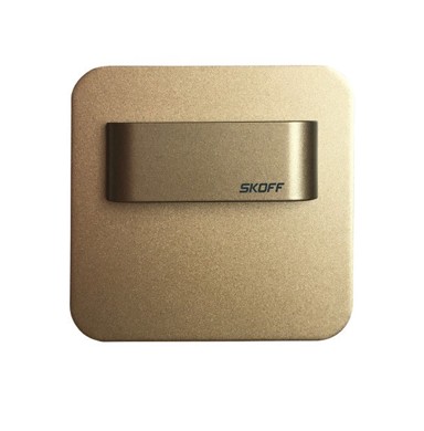 SKOFF Zidna svjetiljka Salsa Short, LED flat, mat mesing, IP66, 0,8W