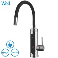 WELL Slavina za grijanje, Whippy, topla/vruća voda za 5 s, okretna/fleksibilna glava