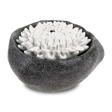 AUTRONIC Fontana s LED rasvjetom, polyresin, crna