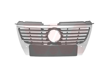 VAN WEZEL Maska VW Passat 05-10, krom, sa senzorima, znak 150mm