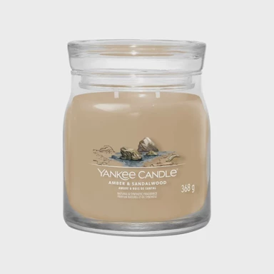 YANKEE CANDLE Svijeća Signature medium Aer & sandalwood